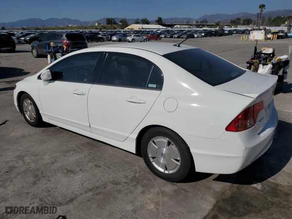 2008 Honda Civic Hybrid with VIN JHMFA36218S019902, listed as a Copart auction lot 50169105 with 176,337 mi miles and Salvage Title. Bid and sale history available at carsss.com. Image 2.