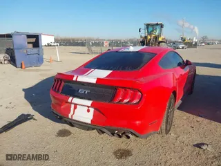 2022 Ford Mustang GT with VIN 1FA6P8CF7N5136548, listed as a IAAI auction lot 41661447 with 18,254 mi miles. Bid and sale history available at carsss.com. Image 4.