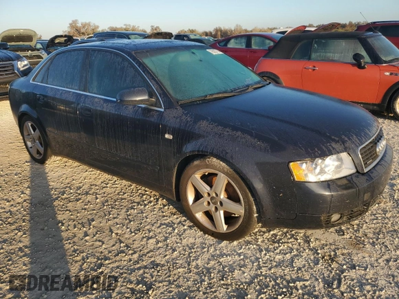 2004 Audi A4 3.0L with VIN WAULT68E34A145795, listed as a Copart auction lot 76507784 with 0 mi miles and Salvage Title. Bid and sale history available at carsss.com. Image 4.