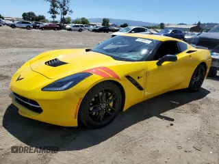 2015 Chevrolet Corvette Z51 3LT with VIN 1G1YM2D7XF5116823, listed as a Copart auction lot 67700024 with 103,399 mi miles and Salvage Title. Bid and sale history available at carsss.com. Image 1.