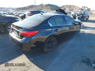 2017 Infiniti Q50 2.0t with VIN JN1CV7AR9HM680931, listed as a IAAI auction lot 40921330 with 87,886 mi miles. Bid and sale history available at carsss.com. Image 4.