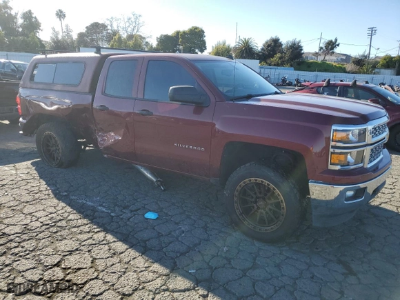 2014 Chevrolet Silverado 1500 LT with VIN 1GCVKREC3EZ148007, listed as a Copart auction lot 48534545 with NaN miles and Salvage Title. Bid and sale history available at carsss.com. Image 4.