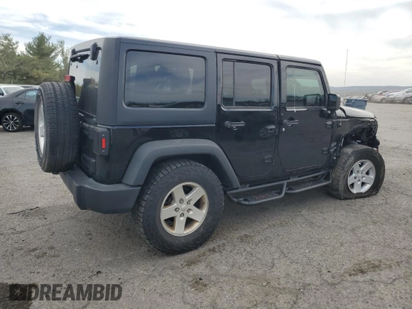 2017 Jeep Wrangler Unlimited Sport with VIN 1C4BJWDG6HL678021, listed as a Copart auction lot 54224725 with 97,644 mi miles and Salvage title. Bid and sale history available at DreamBid. Image 3.