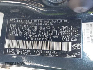2015 Toyota Camry LE z VIN 4T1BD1FK8FU172673, wystawiony jako IAAI lot #41780228 z przebiegiem 171 308 mil mil oraz . Historia ofert i sprzedaży dostępna na DreamBid. Obrazek 9.