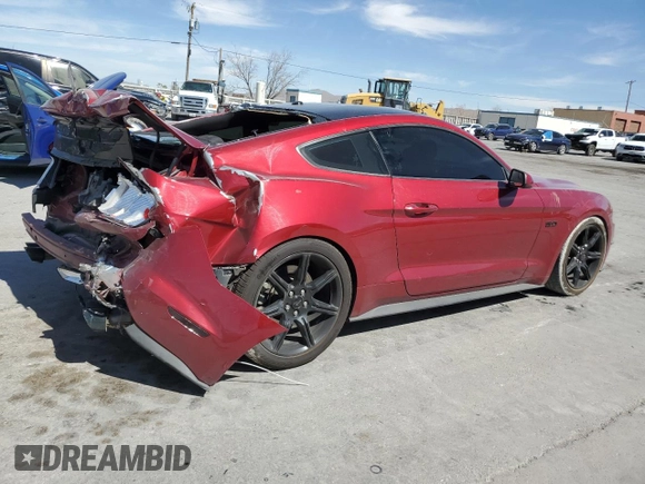 2018 Ford Mustang GT with VIN 1FA6P8CF8J5172159, listed as a Copart auction lot 47234365 with 76,685 mi miles and Salvage Title. Bid and sale history available at carsss.com. Image 3.