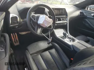 2019 BMW 8 Series M850i xDrive with VIN WBABC4C54KBJ35758, listed as a Copart auction lot 49276625 with 0 mi miles and Salvage Title. Bid and sale history available at carsss.com. Image 8.