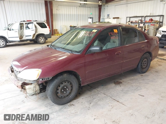 2003 Honda Civic LX with VIN 2HGES16513H609589, listed as a IAAI auction lot 42188876 with Not Provided miles and . Bid and sale history available at DreamBid. Image 2.