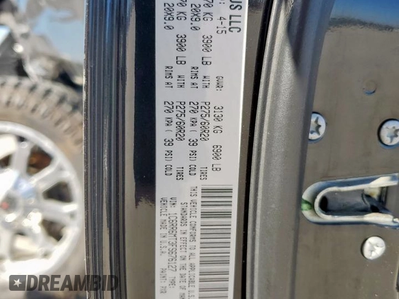 2015 Ram 1500 Sport z VIN 1C6RR6MT3FS676127, wystawiony jako Copart lot #46929125 z przebiegiem 123 582 mil mil oraz Szkoda całkowita • Salvage title. Historia ofert i sprzedaży dostępna na DreamBid. Obrazek 13.