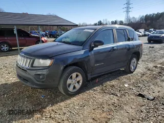 2014 Jeep Compass Latitude with VIN 1C4NJCEAXED531440, listed as a Copart auction lot 83851334 with 140,008 mi miles and Salvage Title. Bid and sale history available at carsss.com. Image 1.