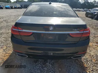 2017 BMW 7 Series 740i with VIN WBA7E2C57HG739482, listed as a Copart auction lot 53652145 with 102,418 mi miles and Salvage title. Bid and sale history available at DreamBid. Image 6.