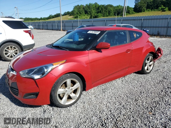 2013 Hyundai Veloster w/Black Int with VIN KMHTC6AD2DU126699, listed as a Copart auction lot 57329805 with 85,303 mi miles and Salvage title. Bid and sale history available at DreamBid. Image 1.