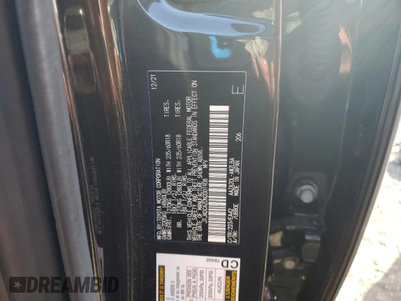 2022 Lexus NX with VIN JTJADCAZ0N2001908, listed as a Copart auction lot 85220374 with 23,344 mi miles and Salvage Title. Bid and sale history available at carsss.com. Image 15.