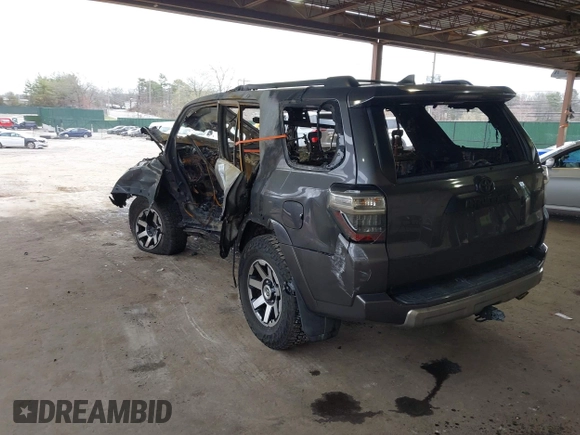 2021 Toyota 4Runner TRD Off Road Premium z VIN JTERU5JR3M5844835, wystawiony jako IAAI lot #41975869 z przebiegiem 14 892 mil mil oraz . Historia ofert i sprzedaży dostępna na DreamBid. Obrazek 3.