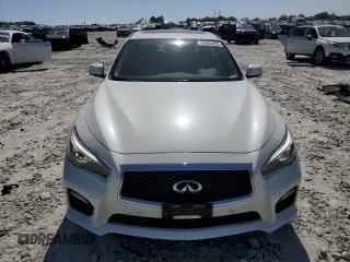 2016 Infiniti Q50 with VIN JN1EV7AR0GM340154, listed as a Copart auction lot 52594835 with 80,309 mi miles and Salvage Title. Bid and sale history available at DreamBid. Image 5.