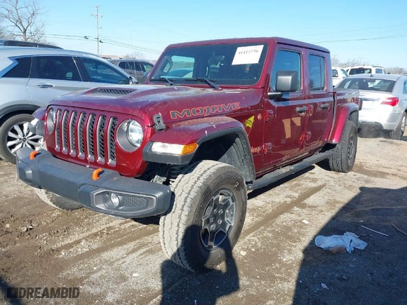 2021 Jeep Gladiator Mojave with VIN 1C6JJTEG5ML518416, listed as a IAAI auction lot 41415756 with 40,073 mi miles. Bid and sale history available at carsss.com. Image 2.