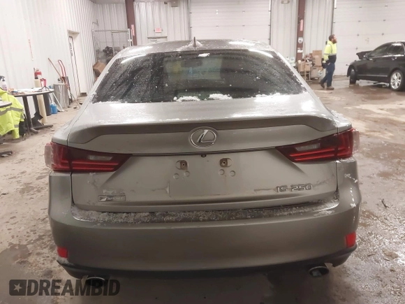 2015 Lexus IS 250 with VIN JTHBF1D25F5059385, listed as a IAAI auction lot 41565158 with 115,646 mi miles. Bid and sale history available at carsss.com. Image 16.