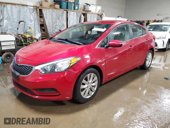 2014 Kia Forte LX with VIN KNAFX4A68E5226486, listed as a Copart auction lot 51178745 with 89,632 mi miles and Salvage Title. Bid and sale history available at carsss.com. Image 1.