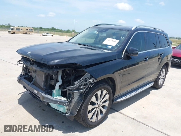 2019 Mercedes-Benz GLS 450 z VIN 4JGDF6EE9KB201924, wystawiony jako IAAI lot #42272010 z przebiegiem 82 316 mil mil oraz . Historia ofert i sprzedaży dostępna na DreamBid. Obrazek 2.