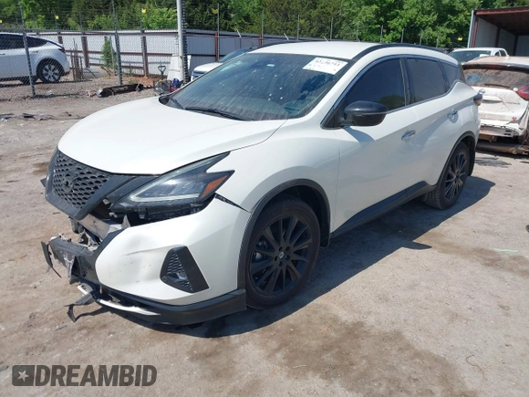 2022 Nissan Murano SV z VIN 5N1AZ2BJ5NC127825, wystawiony jako IAAI lot #42236711 z przebiegiem 65 183 mil mil oraz . Historia ofert i sprzedaży dostępna na DreamBid. Obrazek 2.