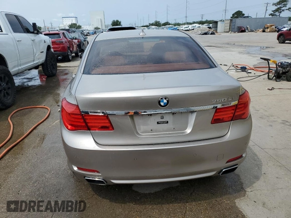 2012 BMW 7 Series 750Li with VIN WBAKB8C51CC962834, listed as a Copart auction lot 56592645 with 72,665 mi miles and Salvage title. Bid and sale history available at DreamBid. Image 6.