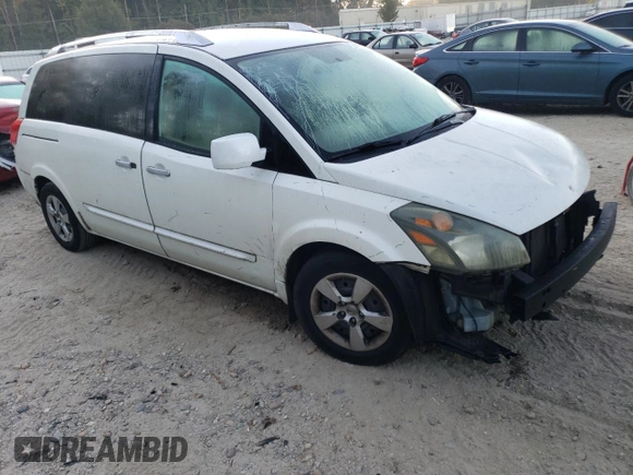 2007 Nissan Quest S with VIN 5N1BV28UX7N112231, listed as a Copart auction lot 76682764 with 167,274 mi miles and Salvage Title. Bid and sale history available at carsss.com. Image 4.
