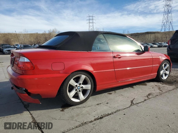 2005 BMW 3 Series 325Ci with VIN WBABW33455PX83299, listed as a Copart auction lot 49500375 with 90,521 mi miles and Salvage Title. Bid and sale history available at carsss.com. Image 3.