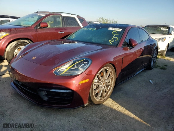 2022 Porsche Panamera with VIN WP0AJ2A70NL100596, listed as a Copart auction lot 74905534 with 0 mi miles and Non Repairable. Bid and sale history available at carsss.com. Image 1.