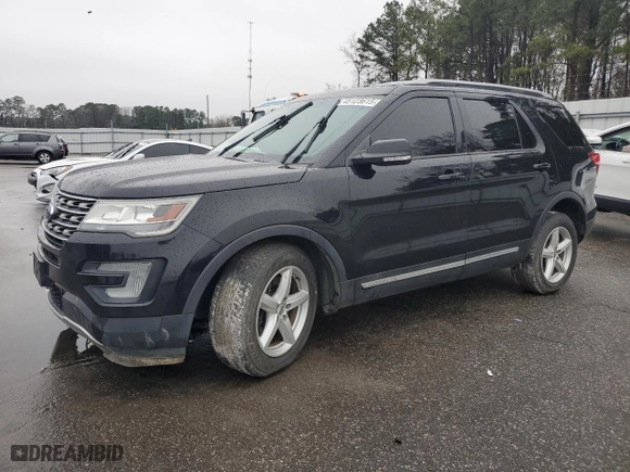 2016 Ford Explorer XLT with VIN 1FM5K8DH1GGD19161, listed as a Copart auction lot 45123615 with 107,006 mi miles and Salvage Title. Bid and sale history available at carsss.com. Image 1.