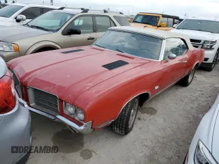 1970 Oldsmobile Cutlass z VIN 342670E139820, wystawiony jako Copart lot #75077674 z przebiegiem 66 232 mil mil oraz Szkody całkowita. Historia ofert i sprzedaży dostępna na DreamBid. Obrazek 1.