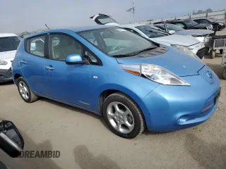 2012 Nissan LEAF SL with VIN JN1AZ0CP2CT021456, listed as a Copart auction lot 56057385 with 55,193 mi miles and Clean Title. Bid and sale history available at DreamBid. Image 4.