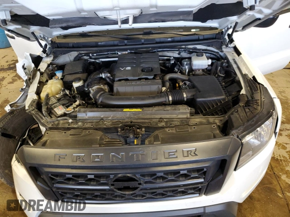 2023 Nissan Frontier S with VIN 1N6ED1CM1PN609767, listed as a Copart auction lot 57501225 with 36,700 mi miles and Salvage title. Bid and sale history available at DreamBid. Image 11.