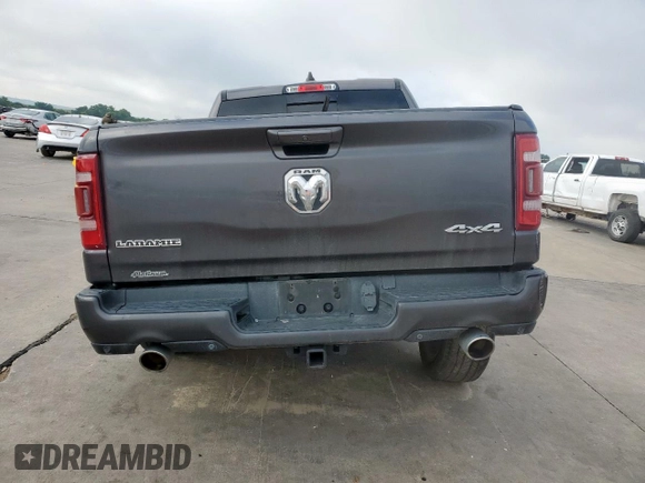 2020 Ram 1500 Laramie with VIN 1C6SRFJT1LN355834, listed as a Copart auction lot 57878305 with Not provided miles and Salvage title. Bid and sale history available at DreamBid. Image 6.