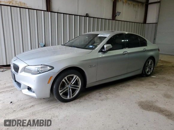 2015 BMW 5 Series 528i xDrive with VIN WBA5A7C55FG143543, listed as a Copart auction lot 45750425 with 93,435 mi miles and Salvage Title. Bid and sale history available at carsss.com. Image 1.