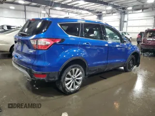 2018 Ford Escape Titanium with VIN 1FMCU9J98JUD07828, listed as a Copart auction lot 59053375 with 101,218 mi miles and Salvage title. Bid and sale history available at DreamBid. Image 3.