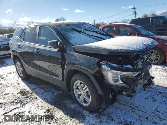 2024 GMC Terrain SLE with VIN 3GKALTEGXRL315038, listed as a Copart auction lot 41626455 with 9,515 mi miles and Salvage Title. Bid and sale history available at DreamBid. Image 4.