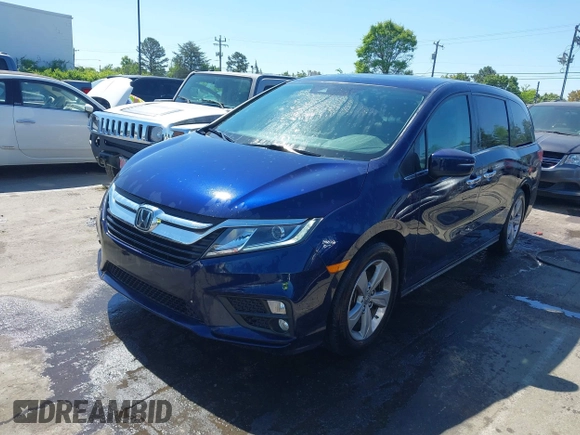 2019 Honda Odyssey EX-L with VIN 5FNRL6H78KB096922, listed as a IAAI auction lot 42008685 with 116,723 mi miles and . Bid and sale history available at DreamBid. Image 18.