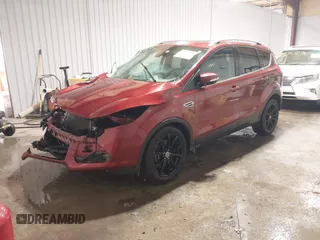 2014 Ford Escape Titanium with VIN 1FMCU9J90EUB01280, listed as a IAAI auction lot 41630208 with Not Provided miles. Bid and sale history available at carsss.com. Image 2.