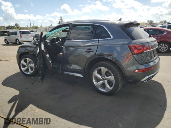 2023 Audi Q5 S line Premium Plus with VIN WA1EAAFYXP2052721, listed as a Copart auction lot 43668645 with 10,086 mi miles and Non Repairable. Bid and sale history available at carsss.com. Image 2.