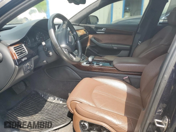 2013 Audi A8 L 3.0L with VIN WAURGAFD0DN003358, listed as a Copart auction lot 55416175 with 114,973 mi miles and Salvage Title. Bid and sale history available at carsss.com. Image 7.