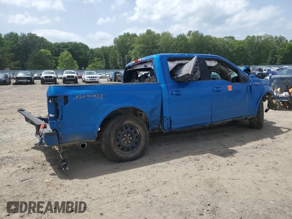2019 Ford F-150 XL with VIN 1FTEW1E59KFD49799, listed as a Copart auction lot 56962405 with Not provided miles and Salvage title. Bid and sale history available at DreamBid. Image 3.