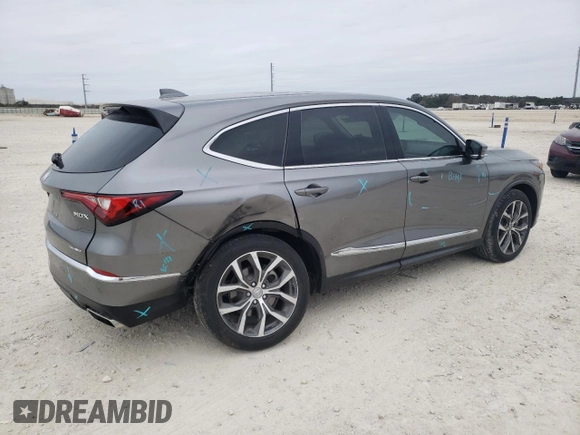 2023 Acura MDX w/Technology Package with VIN 5J8YE1H49PL002082, listed as a Copart auction lot 87667105 with 44,961 mi miles and Clean Title. Bid and sale history available at carsss.com. Image 3.