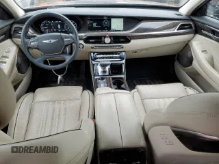 2017 Genesis G90 3.3T Premium with VIN KMHG34JA5HU025755, listed as a Copart auction lot 43403965 with 14,731 mi miles and Salvage Title. Bid and sale history available at carsss.com. Image 8.