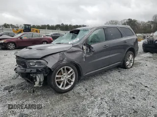 2021 Dodge Durango R/T with VIN 1C4SDHCTXMC659774, listed as a Copart auction lot 47827105 with 90,837 mi miles and Salvage Title. Bid and sale history available at carsss.com. Image 1.