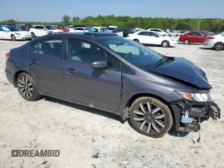 2014 Honda Civic EX-L with VIN 19XFB2F90EE010080, listed as a Copart auction lot 52307055 with 284,203 mi miles and Salvage Title. Bid and sale history available at DreamBid. Image 4.