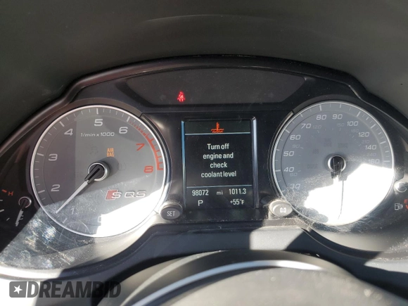2016 Audi SQ5 Premium Plus with VIN WA1CCAFP1GA038009, listed as a Copart auction lot 56943495 with 98,072 mi miles and Salvage title. Bid and sale history available at DreamBid. Image 9.