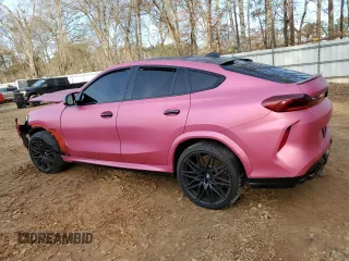 2021 BMW X6 M with VIN 5YMCY0C07M9H08985, listed as a Copart auction lot 88762065 with 0 mi miles and Salvage Title. Bid and sale history available at carsss.com. Image 2.