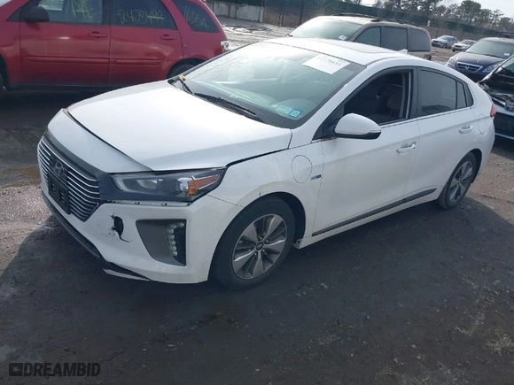 2019 Hyundai Ioniq Plug-In Hybrid Limited with VIN KMHC75LD7KU182405, listed as a IAAI auction lot 41470651 with NaN miles. Bid and sale history available at carsss.com. Image 2.