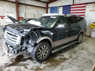 2013 Ford Expedition EL XLT with VIN 1FMJK1J59DEF66645, listed as a Copart auction lot 63252984 with 230,346 mi miles and Salvage Title. Bid and sale history available at carsss.com. Image 1.