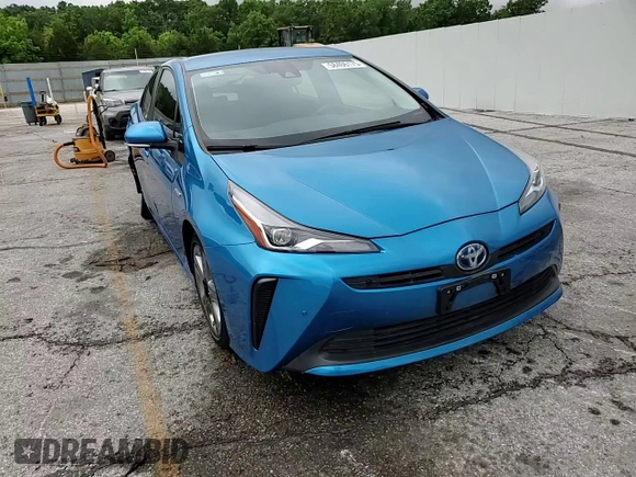 2021 Toyota Prius L Eco with VIN JTDKAMFU1M3146516, listed as a Copart auction lot 58406175 with 19,911 mi miles and Salvage title. Bid and sale history available at DreamBid. Image 14.