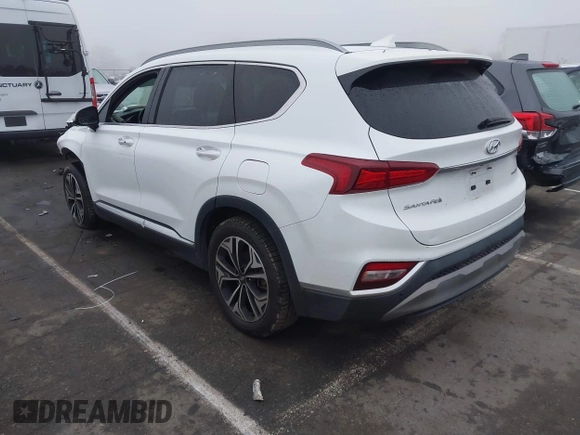 2019 Hyundai Santa Fe Ultimate with VIN 5NMS5CAA3KH036089, listed as a IAAI auction lot 40810710 with 62,561 mi miles and . Bid and sale history available at DreamBid. Image 3.